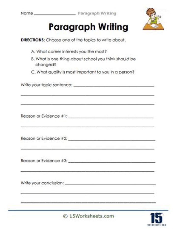 English worksheets paragraph about my best friend