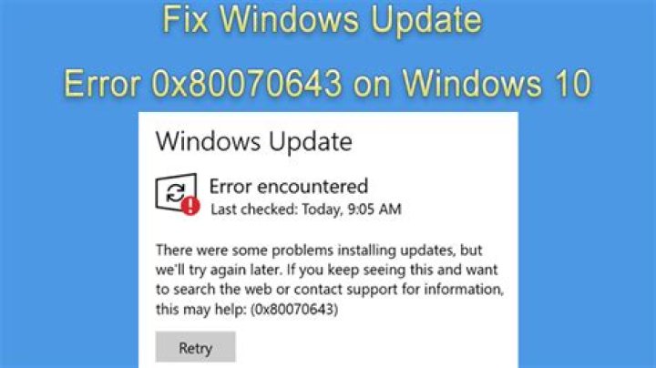How To Fix Ccmsetup Failed With Error Code 0X80070643? - SarkariResult